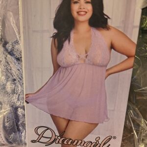 Dreamgirl Lilac Lace Chemise